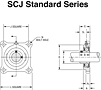 Mounted Bearings 4-bolt flanged set screw SCJ Stand G